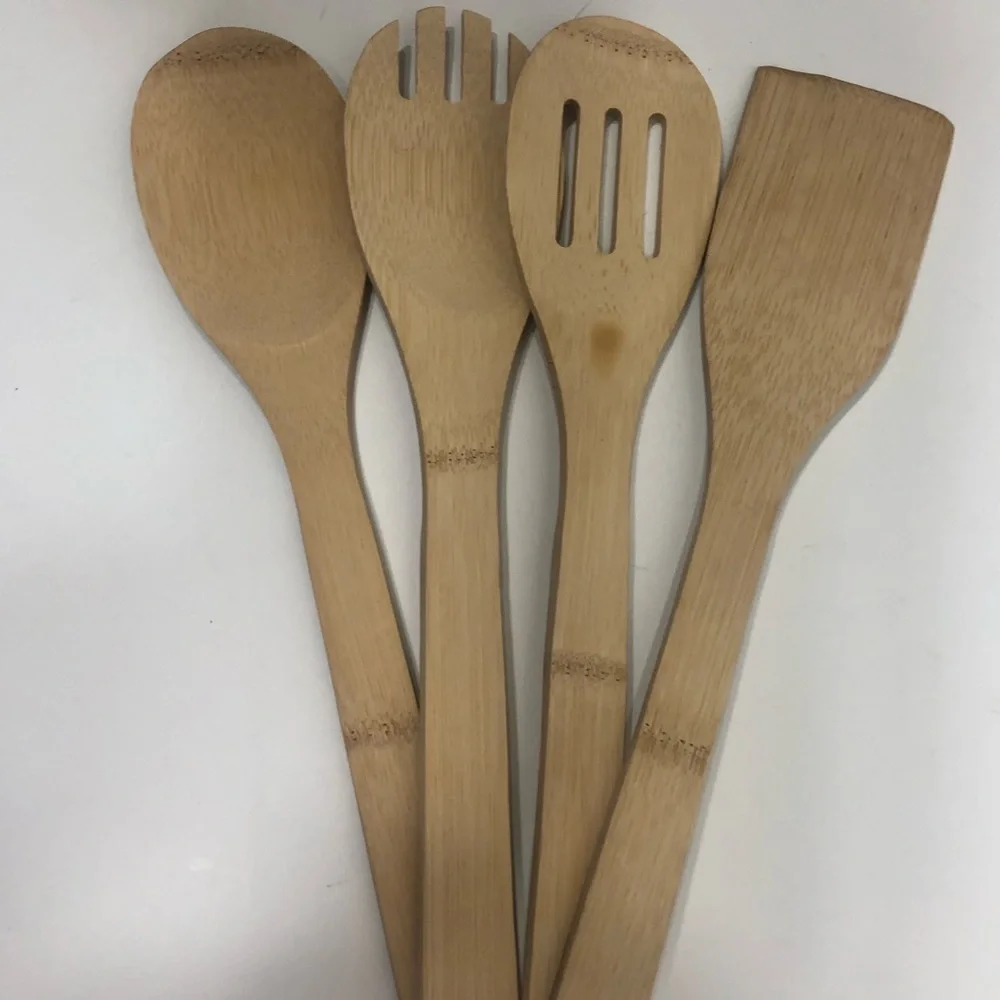 Four piece Bamboo Utensils
